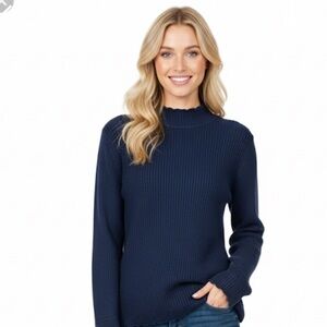 St John black knit sweater size small